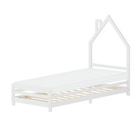 Kinderbett mit Matratze Jugendbett Einzelbett Lattenrost Kiefernholz 90 x 200 cm