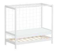 Kinderbett mit Matratze Kiefernholz Jugendbett Einzelbett Lattenrost 70x140 cm