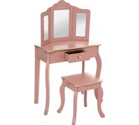 Kinderfrisiertisch und hocker "sissi" rosa l60cm - Atmosphera créateur d'intérieur