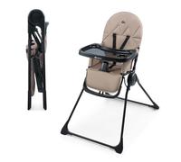 Kinderkraft BINCI Chaise Haute Pliable, 5 kg, Repose-pieds, Beige