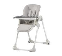 KINDERKRAFT Chaise Haute Enfant Yummy, Pliable, Réglable, Nettoyage Facile, Gris, 103 x 59 x 83 cm, 1 Unité