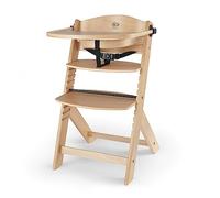 Kinderkraft ENOCK Chaise Haute 3en1 en Bois Naturel, Évolutive, Plateau