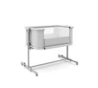 Lit Cododo Kinderkraft Nestee Grow 2 3 En 1 Avec 5 Niveaux De Hauteur, Matelas Extensible, Roulettes Et Pliage Facile Gris Clair 50X90