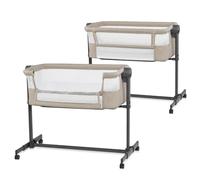Kinderkraft Lit d'appoint 2en1 NESTEE UP 2 - Lit d'enfant, matelas en kit, réglage de l'inclinaison en 2 étapes, beige