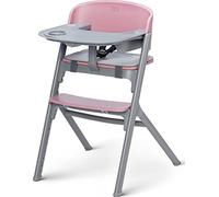 Kinderkraft LIVY 3-in-1 - Chaise haute pour enfants - siège réglable & repose-pieds - pour enfants & adultes jusqu'à 110 kg - design moderne - ergonomique - rose