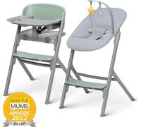 KINDERKRAFT SELECT Set chaise à manger Livy Olive Green + chaise longue Calmee, Premium