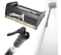 Kindevieft Coffret de Finition Professionnel pour Cloisons Sèches, 8/10/12 Pouces, avec Boîtes à Mastic de Grande Capacité et Poignée Réglable de 106 à 165 cm,10inch & Pole
