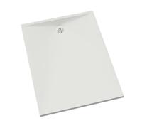 KINEDO - Receveur douche Kinesurf Nova - en Biocryl et Biotec - 120 x 90 cm - Blanc Antidérapant (PN24) - Bonde extra-plate - Fabriqué en France