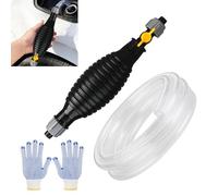 Kinesgsg Pompe Manuelle, Pompes de Transfert Manuel avec Tuyau de Siphon 2m, Pompes à Carburant Portable, Pompess a Eau Manuelle Facile à Utiliser, Pompe Essence, pour Essence, Huile, Diesel