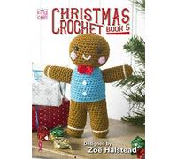 King Cole Livre de Noël au crochet 5 - Calendrier de l'Avent avec couronne, bonhomme en pain d'épices, jouet et plus encore