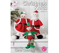 King Cole Livre de tricot de Noël 11 - Patrons de tricot de famille Père Noël, Mme Clause et Elfe