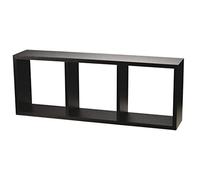 King Collection King Home m1106052/à Étagère Cube 3 Étagères en MDF, Wenge, 80 X 30 x 15