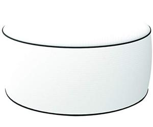 King Collection King Home Pouf Ottoman, Blanc