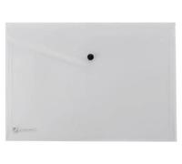 King Mec Pochette à Bouton Pression Transparente A4 21x29,7 cm - Lot de 5 Pièces