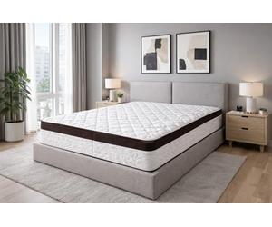 King Memory Lot de 2 Matelas 70x190 - Mousse à Mémoire de Forme 50 Kg/m3 - Hauteur 23 cm - Soutien Ferme - (2_x_70_x_190_cm)
