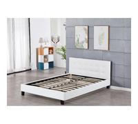 King of Dreams Frederic Lit avec Sommier 140x190 - Blanc