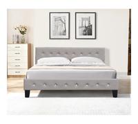 King of Dreams KD Lit avec Sommier - Gris 120x190 cm