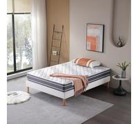 King of Dreams Matelas 140x190 cm Tissu Bambou Mousse Poli Lattex Indéformable - Hauteur 24 cm - Soutien Très Ferme - (140_x_190_cm) Bamboo Maxi