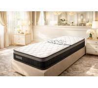 King of Dreams Matelas 70x190 - Hauteur 25 cm Soutien Ferme et Durable en Mousse Polyuréthane - 2 Faces de Couchage - Tissu Stretch 220 GR/m² - Certifié CertiPUR & Oeko-TEx - Modèle IZIABELLA