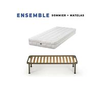 King of Dreams Matelas + Sommier Démonté 120x190 + Pieds Offerts