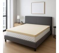 King of Dreams sur-Matelas 4cm 140x190 Face de Contact Mousse à Mémoire de Forme Massante 55Kg/m3 Déhoussable Housse Lavable à 30° à 140 190