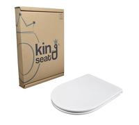 King Seat Abattant WC pour Ideal Standard Esedra (ancien modèle) - Urée thermodurcissable 100% fabriqué en Italie, montage par le haut, blanc, haute qualité