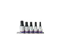 KING TONY 4105PR Jeu de Douilles XZN® sur Rail, Set de 5, 1/2"