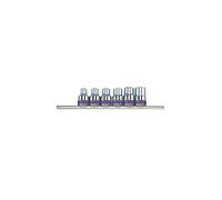 KING TONY 4106PR Jeu de Douilles Torx® sur Rail, Set de 6, 1/2"