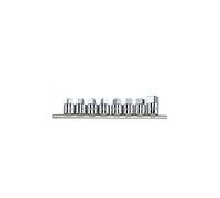 KING TONY 4118MR Jeu de Douilles Carré sur Rail, Set de 8, 1/2"