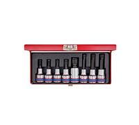 KING TONY 4128PR Coffret de Douilles Longues et Courtes XZN®, Set de 8, 1/2"