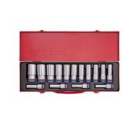 King Tony 4215MR Coffret de Douilles Longues Métrique, 1/2" Taille, Lot de 15