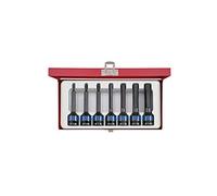KING TONY 4457MP Coffret de Douilles Longues 6 Pans à Choc, Set de 7, 1/2"
