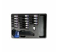 KING TONY 9-91024MR50 Coffret de 24 douilles et clés hexagonales pour coffre à outils 3/8" et 1/2"