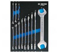 KING TONY 91112MRE Módulo espuma + PP 12 llaves fijas 6 a 32mm pour les professionnels et les bricoleurs pour des travaux et des assemblages précis avec 32mm