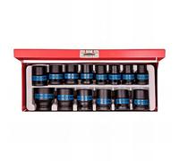 king tony - Coffret de 14 douilles à choc métriques 1/2" - 10 à 27 mm