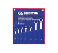 King Tony Jeu de 7 cles plate mixte a cliquet non reversibles - mrn
