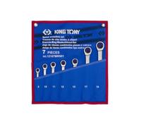 King Tony Jeu de 7 cles plate mixte a cliquet non reversibles - mrn01