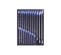 KING TONY Módulo espuma + PP 20 llaves combinadas ligeras pour pros et bricoleurs, idéal pour assemblage résistant, norme technique