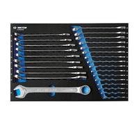 KING TONY Módulo espuma + PP 26 llaves combinadas ligeras pour pros et bricoleurs, fixation fiable, norme technique