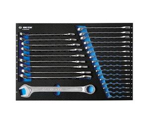 KING TONY Módulo espuma + PP 26 llaves combinadas ligeras pour pros et bricoleurs, fixation fiable, norme technique