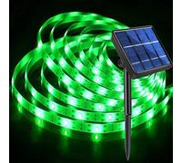 KINGCOO Ruban LED Solaire Extérieur, 3M 90LED Étanche Bandes LED Solaires Découpable Chaîne de Lumières 8 Modes Guirlande Lumineuse pour Maison Jardin Mariage Fête Noël Décoration (Vert)