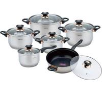 Kinghoff ensemble de pots en acier 12 pcs. Rosegold KH1767