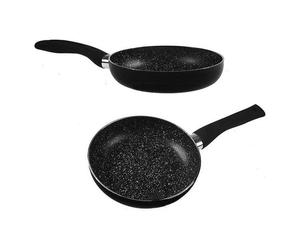 Kinghoff Frying pan with marble coating MARMO 24cm KH-3981, Poêle + casserole, Noir