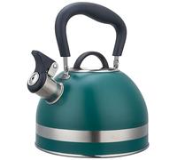 KINGHOFF KH-1855 Bouilloire sifflante en acier 1,8 l Petit format Compatible induction Vert