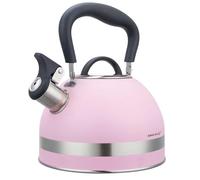 Bouilloire - KINGHOFF - KH-1856 - Acier inoxydable - 1,8L - Sifflet intégré - Rose/Argent