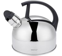 KINGHOFF KH-1896 Bouilloire sifflante en acier inoxydable Argenté brillant 1,5 l