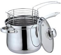 Casserole - KINGHOFF - KH-4581 - Acier poli - Panier spécial - Compatible tous feux