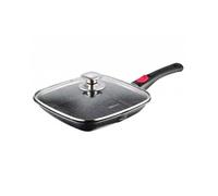 Kinghoff poele a griller en granit 28 cm, poignée amovible 8023