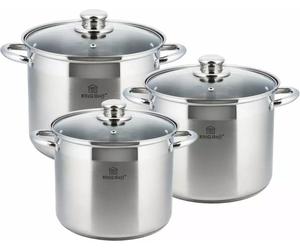 Kinghoff pots 6 pieces 11l/ 9l/ 7l KH4311