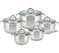 Kinghoff pots Silver 10 pieces KH4449